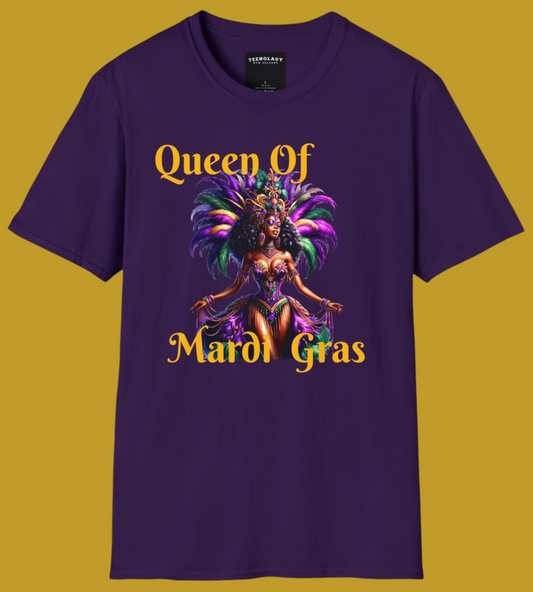 Queen Of Mardi Gras Purple T-Shirt For Sale In AREA51GALLERY New Orleans