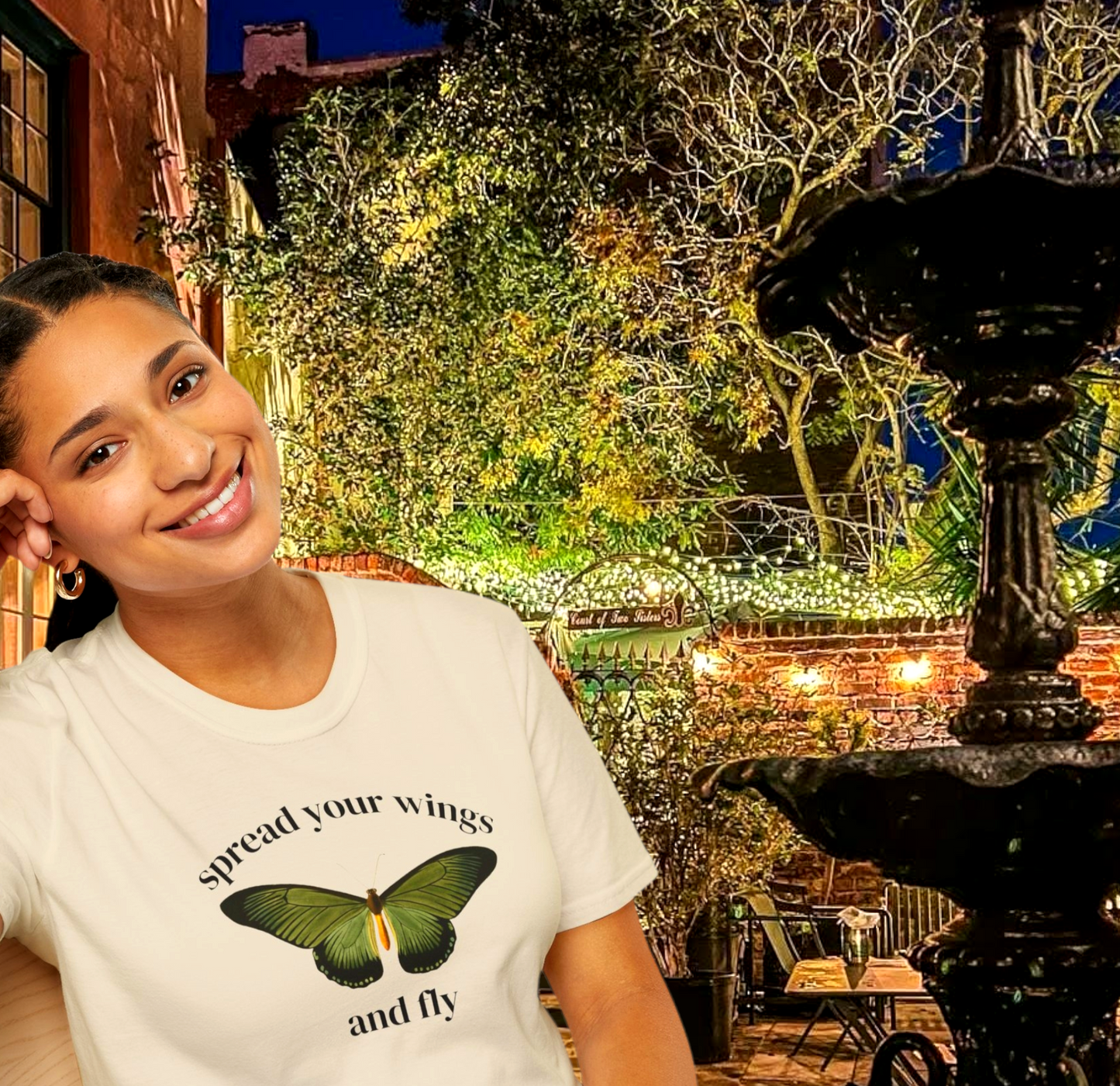 Spread Your Wings And Fly Butterfly Tee For Mothers Day Designed In AREA51GALLERY New Orleans Gift Shop