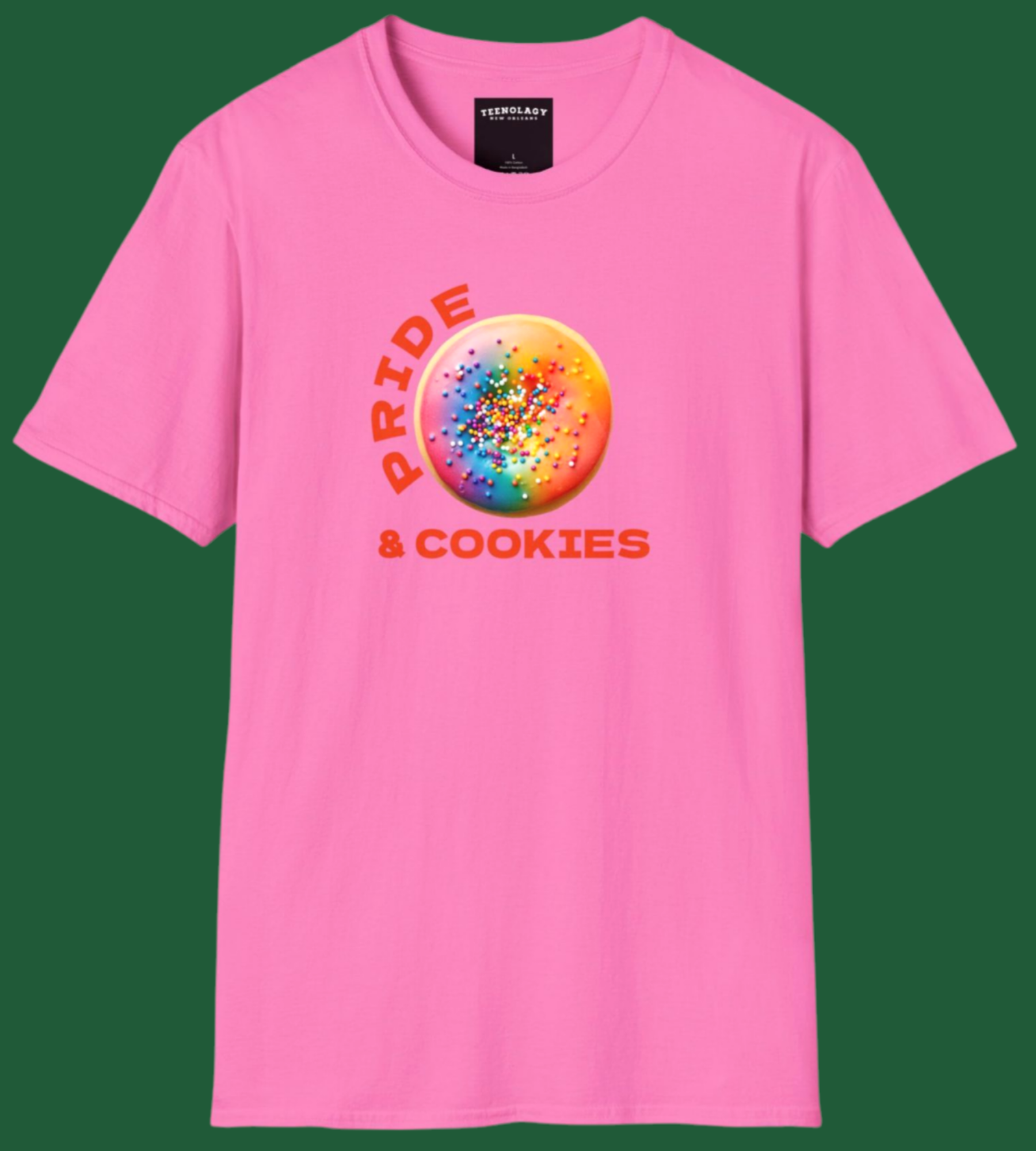 LGBTQ Rainbow Pride Cookie T-Shirt For Sale In AREA51GALLERY New orleans A Gay Owned Small Business