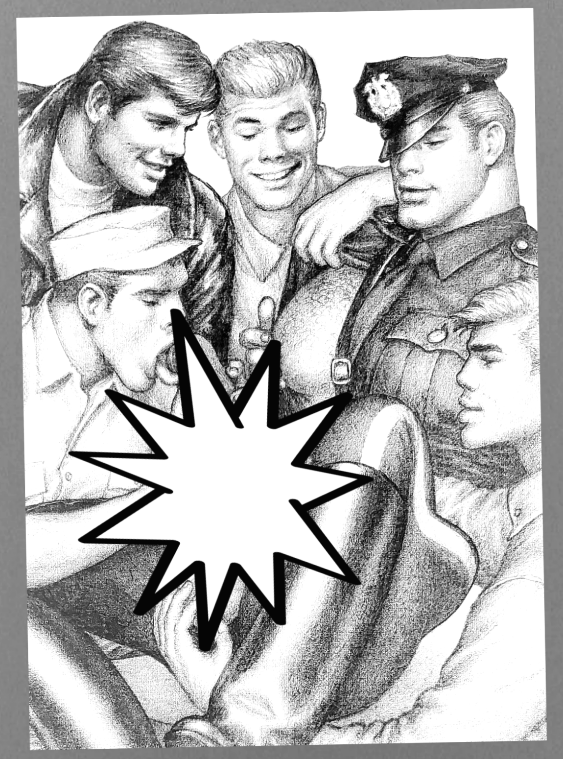 Tom Of Finland Gay Gang Bang Artwork For Sale In AREA51GALLERY New Orleans A Gay Oned Small Business