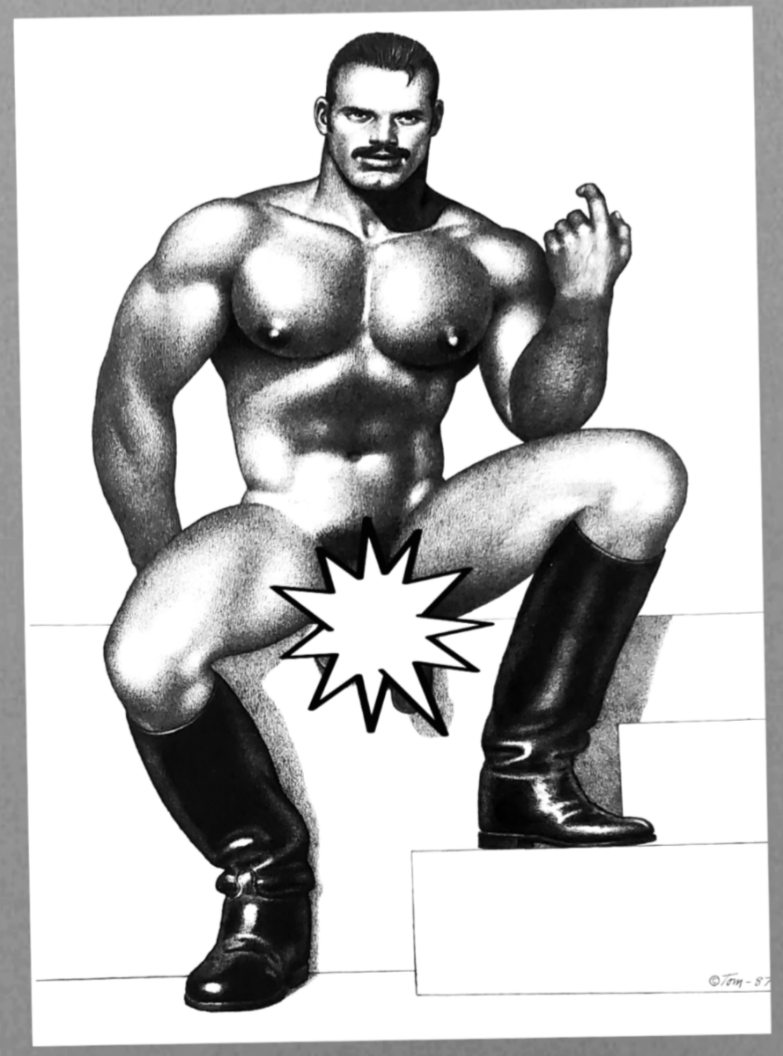 Tom Of Finland Nude Muscle Hunk For Sale In AREA51GALLERY New Orleans A Gay Owned Small Business.