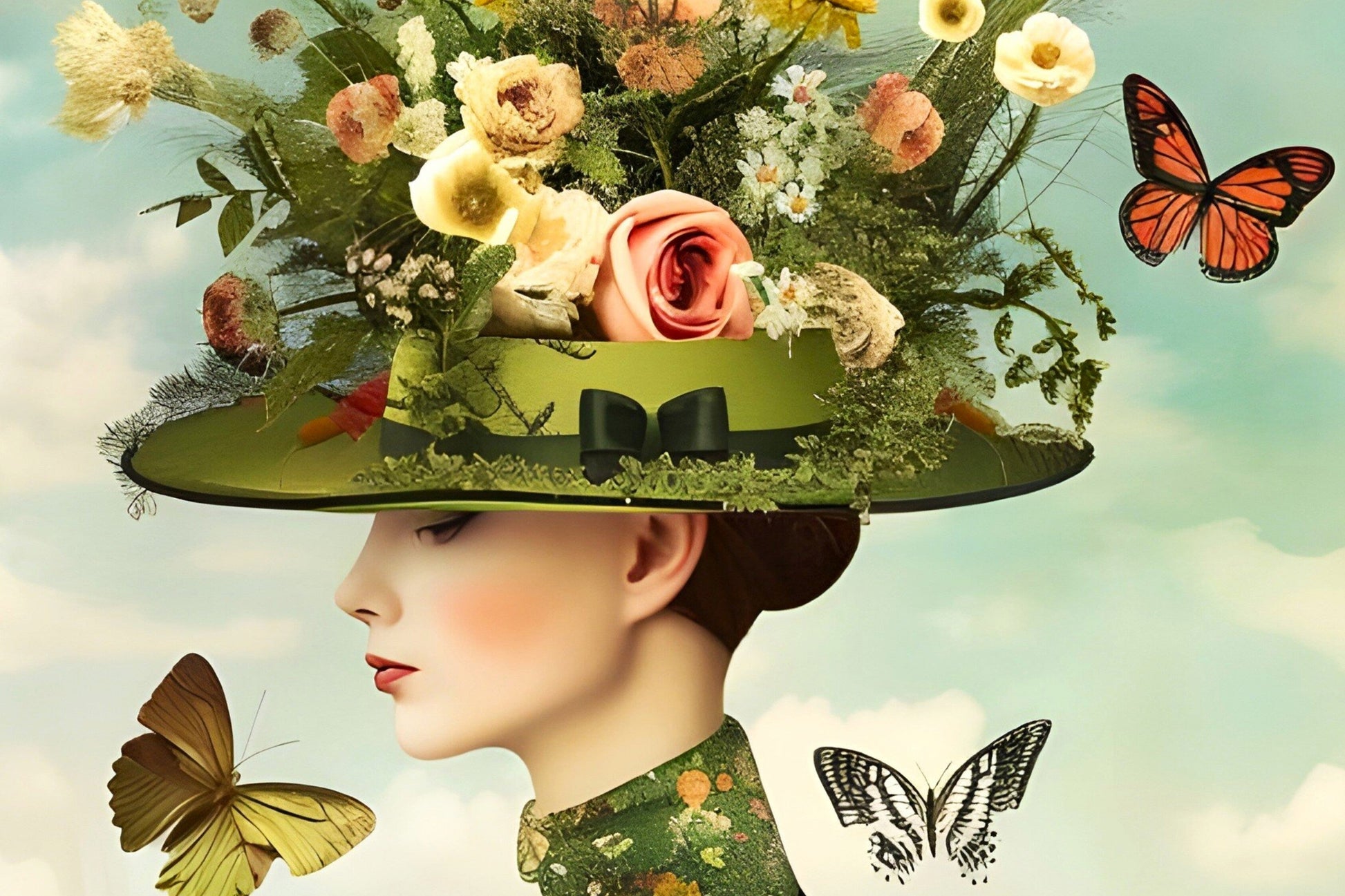 Personalized Whimsical Butterflies Makeup Bag For Sale In AREA51GALLRY New Orleans Gift Shop