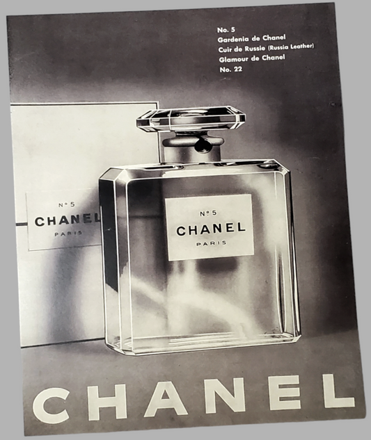 Authentic Chanel No. 5 Advertisement 1957  Photogrpah For Sale In AREA51GALLERY New Orleans 