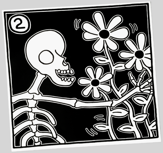 Authentic  Keith Haring Skeleton Print No.2 Photograph Print Available In AREA51GALLERY New Orleans