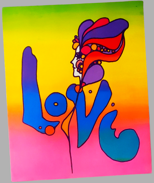 Authentic Peter Max Pop Art Love Print For Sale In AREA51GALLERY New Orleans 
