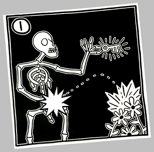 Keith Haring Skeleton One Print