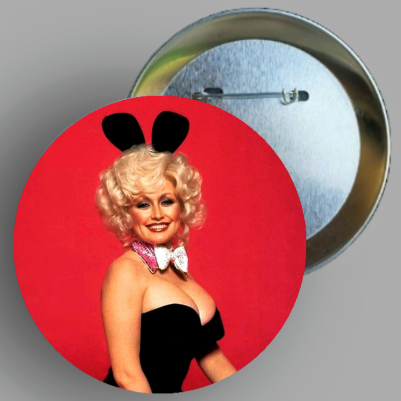 Dolly Parton 1978 Playboy cover handcrafted 1PC 2.25" round button pin available in area51gallery