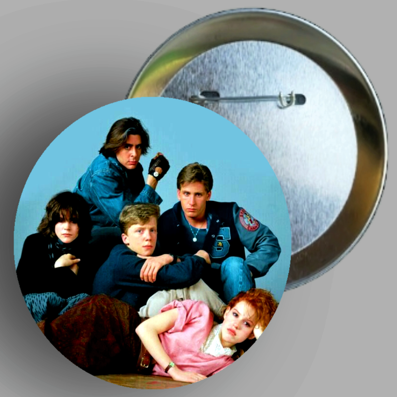 The Breakfast Club 1985 Movie poster handcrafted 1PC 2.25" round button pin available in area51gallery
