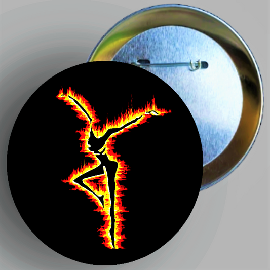 Dave Matthews Band Fire Dancer logo handcrafted 1PC 2.25" round button pin available in area51gallery
