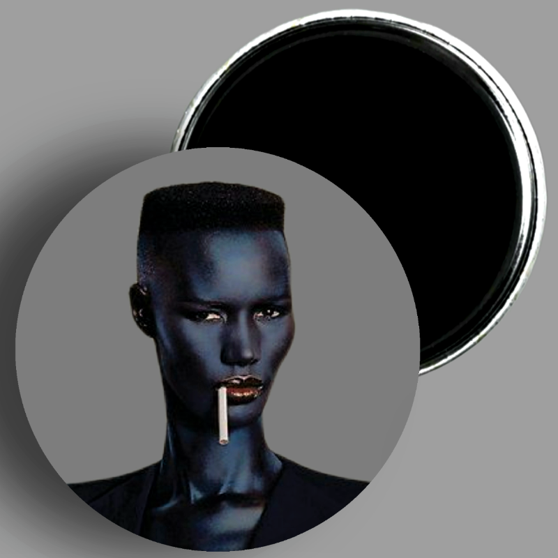 Grace Jones 1981 Nightclubbing album art handcrafted 1PC 2.25" round magnet available in area51gallery