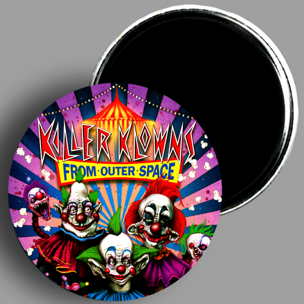 Killer Klowns From Outer Space handcrafted 1PC 2.25"round magnet availablein area51gallery