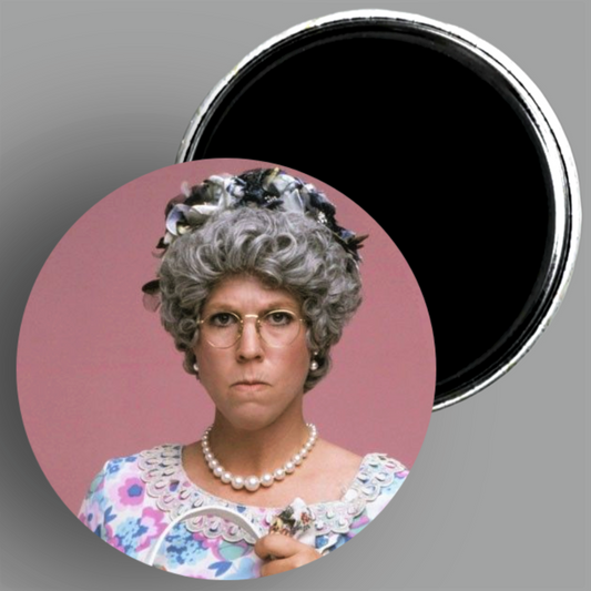 Thelma Harper from Mama's Family handcrafted 2.25" round magnet available in area51gallery