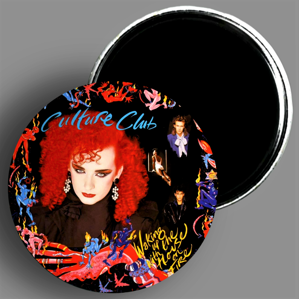 Custom Waking Up With The House On Fire album cover art handcrafted 1PC 2.25" round fridge magnet available in area51gallery