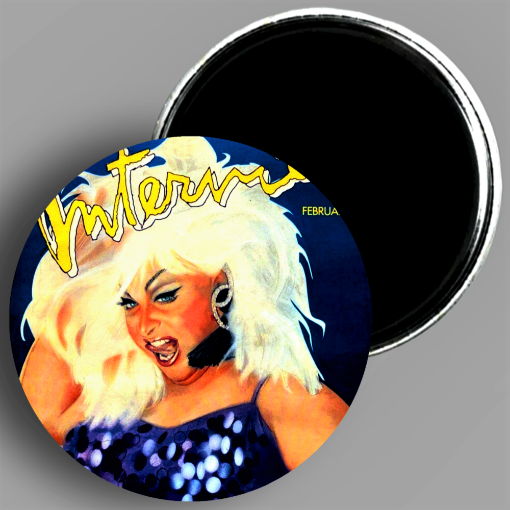 Custom Divine Drag Queen Fridge Magnet Available in AREA51GALLERY New Orleans