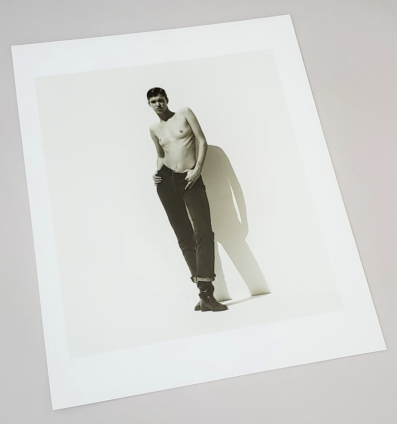 Original Herb Ritts photograph page featured featured in 1998 Men/Women book collection 