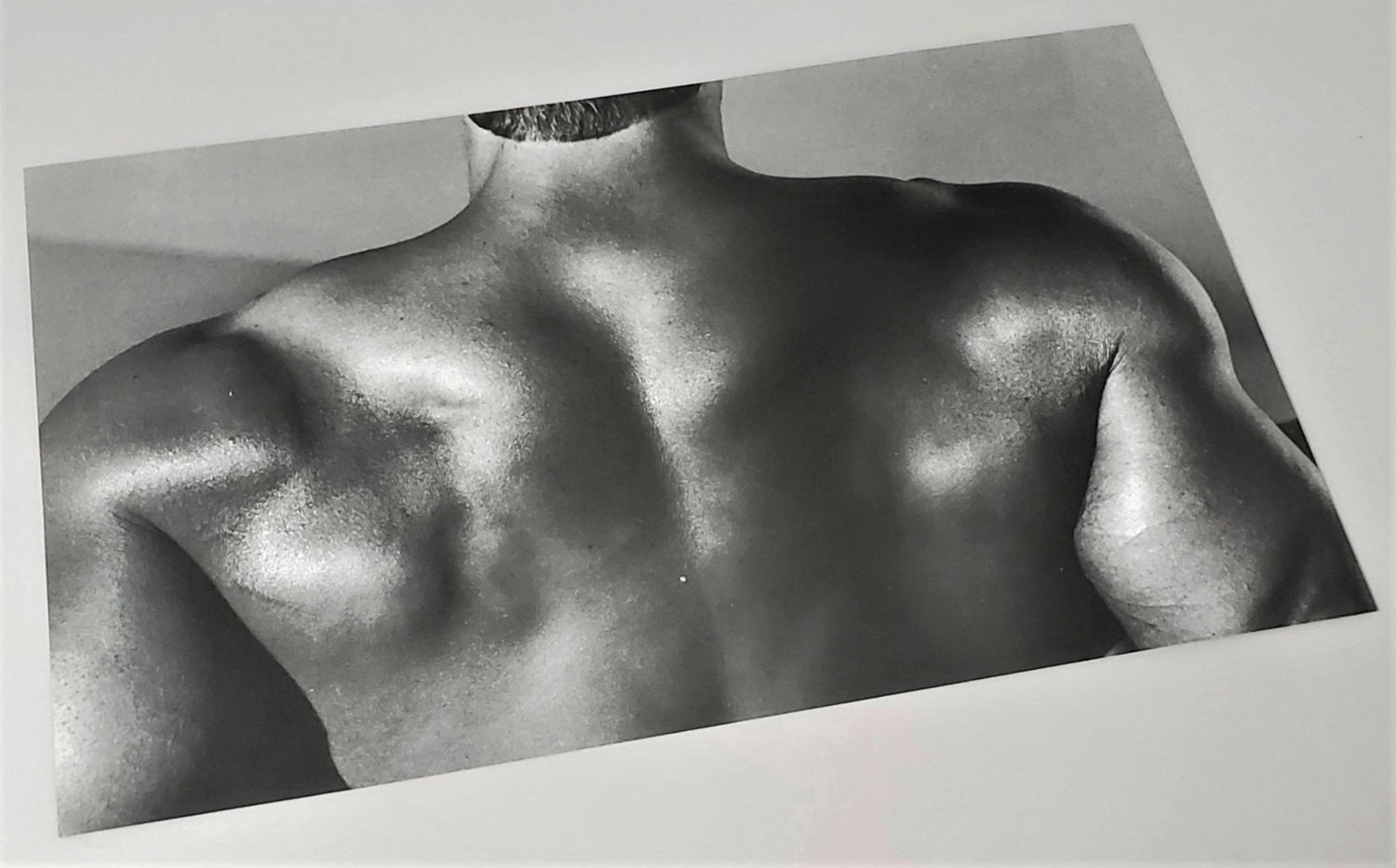 Original Herb Ritts photograph page featured in 1991 Duo hardcover book