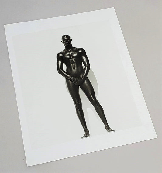 Original Herb Ritts photograph page featured in 1998 Men/Women hardcover book collection