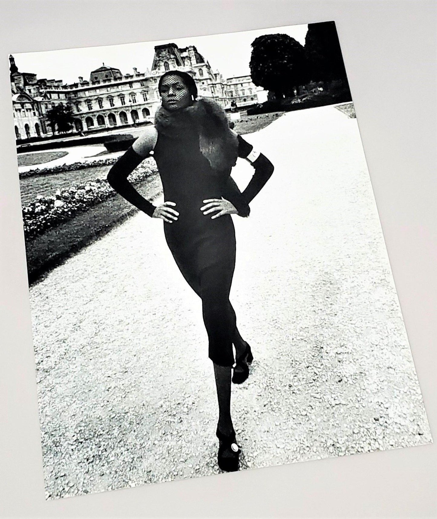 Helmut Newton 1970 Photography Black Model  For Essence Magazine 
