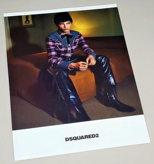 DSQUARED2 Mens Italian Fashion Brand Ad Western Wear 2018 Vogue Italia 