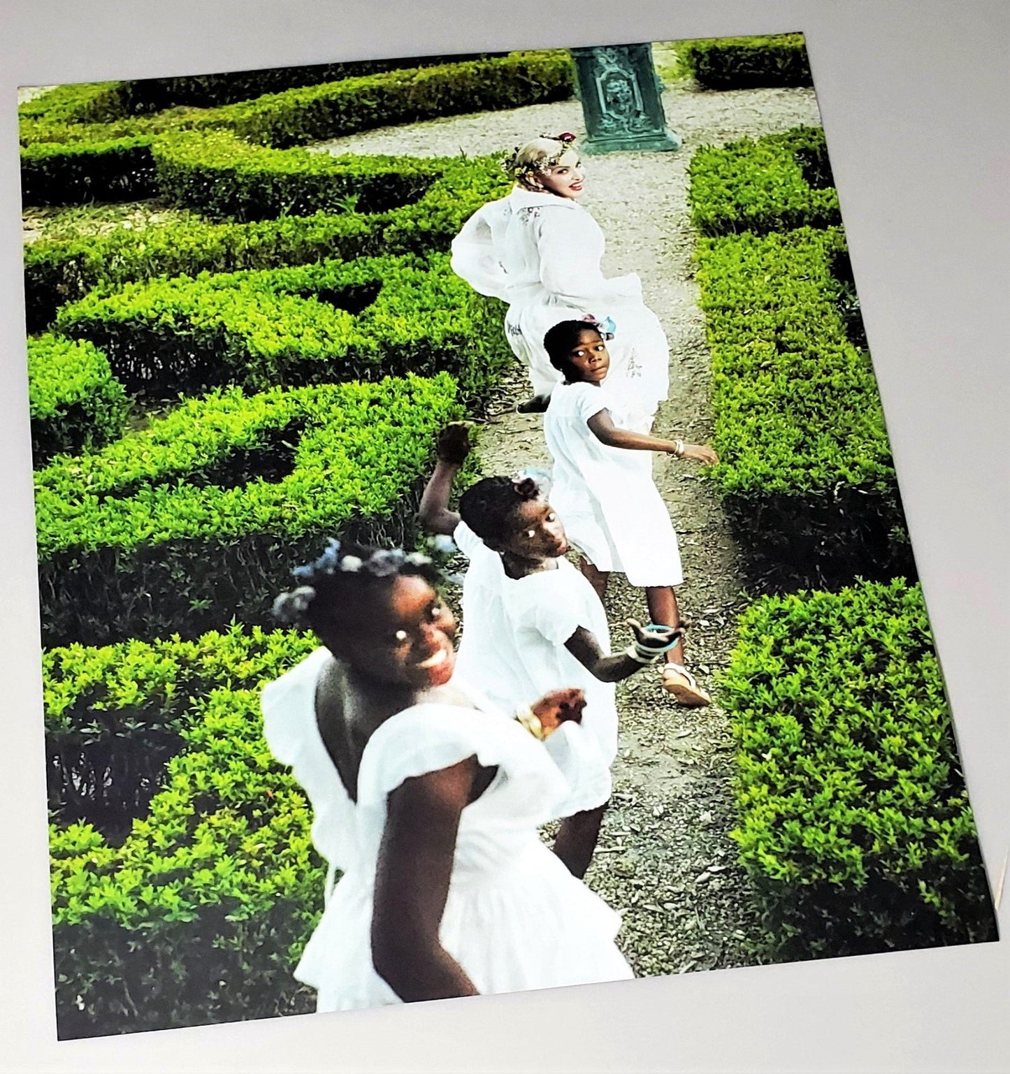 Madonna In Garden With Three Black Girls Smiling Vogue Italia 
