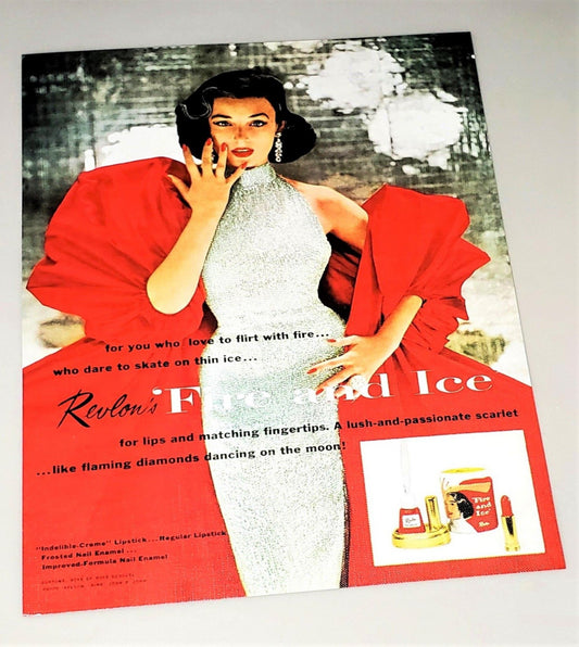 Revlon Fire And Ice Ad Photographed By Avedon available in area51gallery