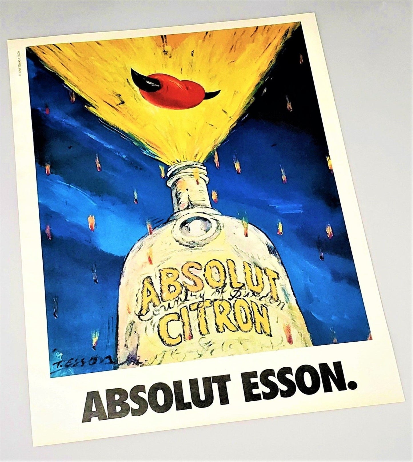 Absolut Citron Poster Available In AREA51GALLERY