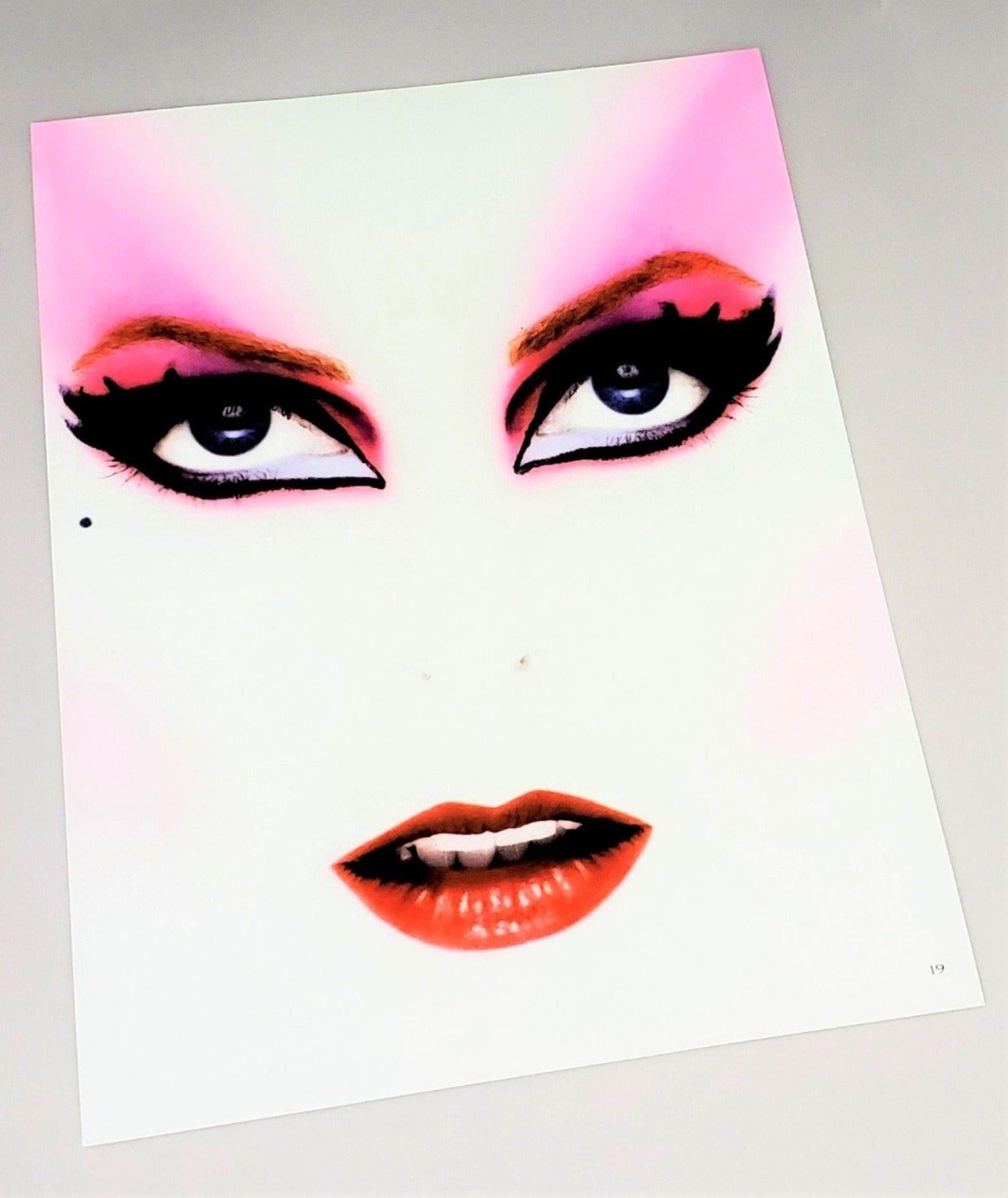 Elvira Mistress Of The Dark Face Closeup Portrait Art Print