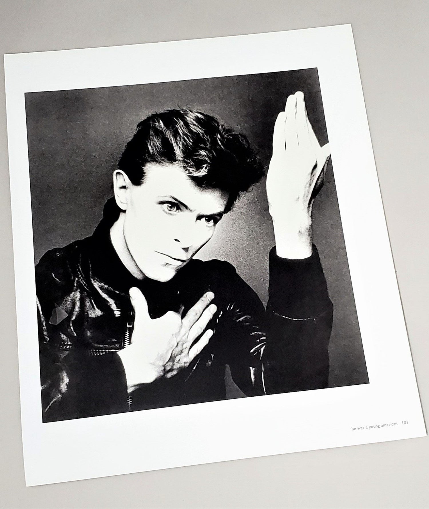 Original Photograph Of Bowie's  Heroes Album Art Featured in 2010 David Bowie book by Jeff Hudson