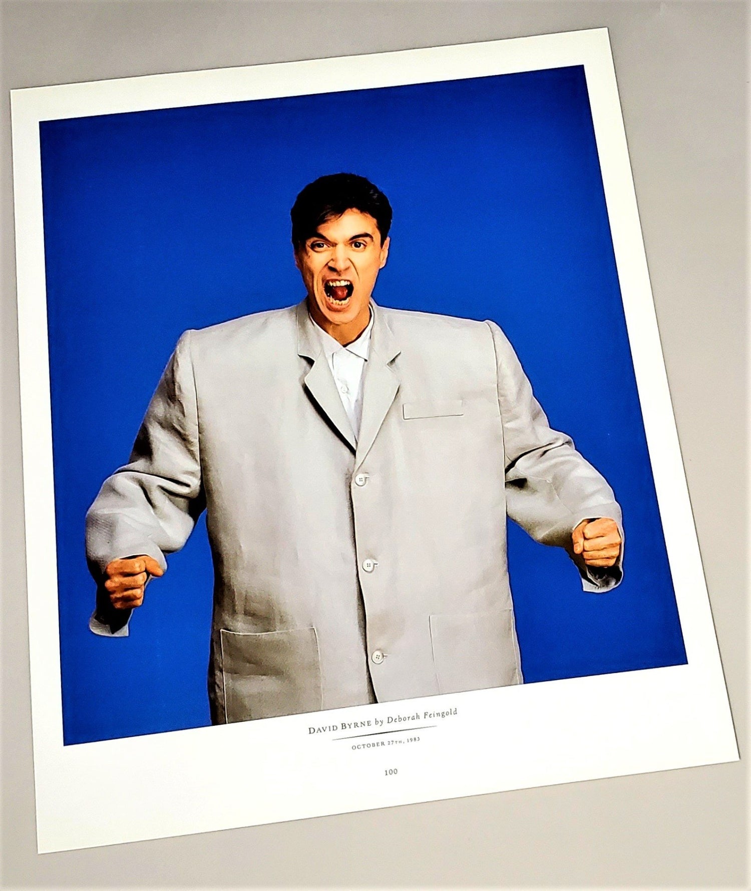 David Byrne photographed by Deborah Feingold in 1983 featured in Rolling Stone: The Photographs  