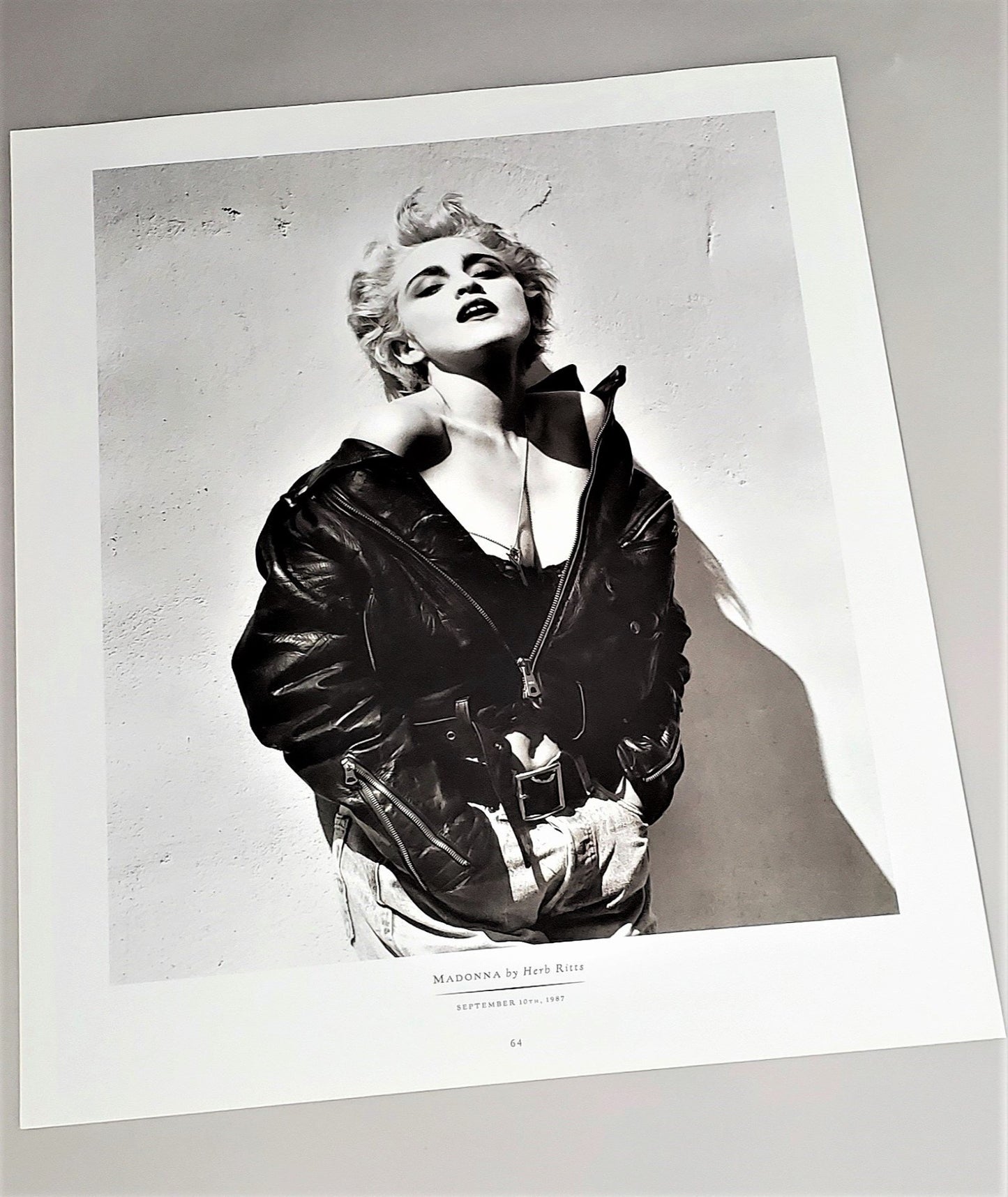 Madonna photographed by Herb Ritts in 1987 featured in 1989 Rolling Stone: The Photographs book