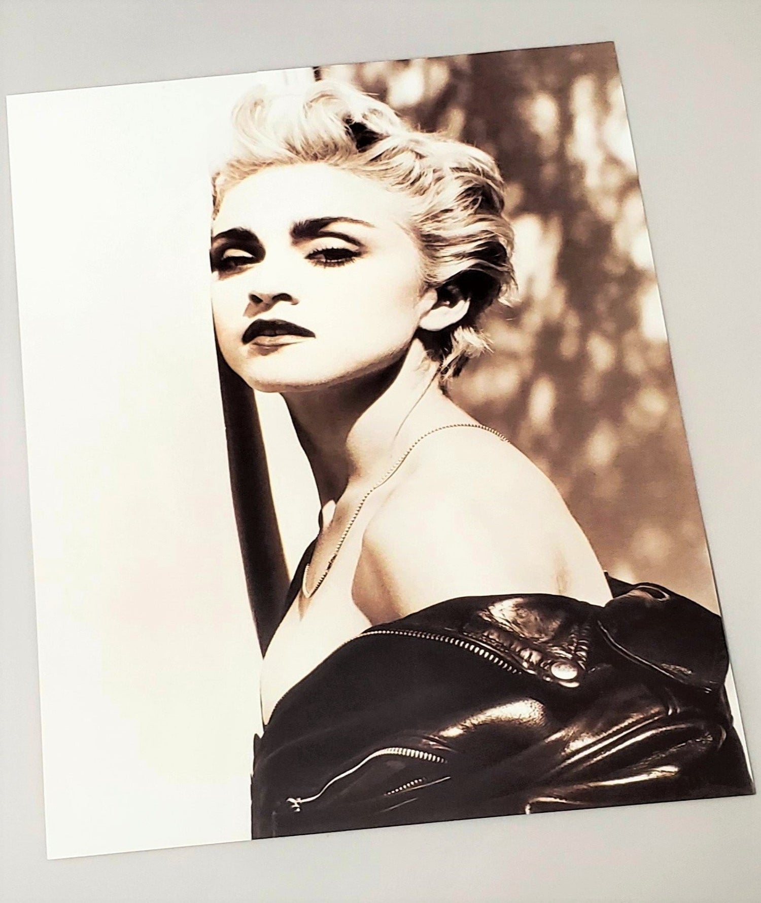 Original 1991 photo featured in Madonna Photo Album Japanese Edition softcover book
