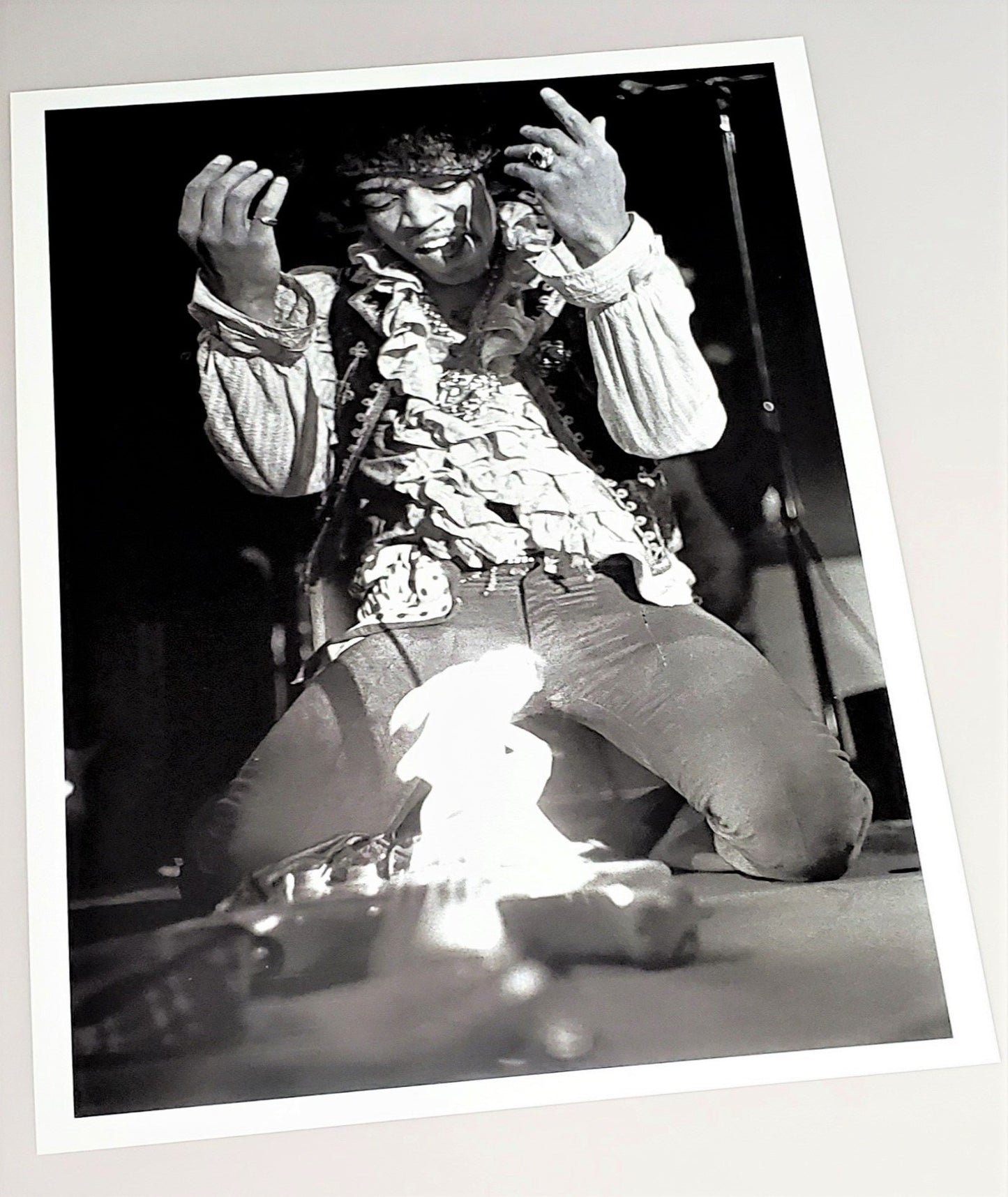  Jimi Hendrix photographed by Ed Caraeff in 1987 featured in 1989 Rolling Stone: The Photographs