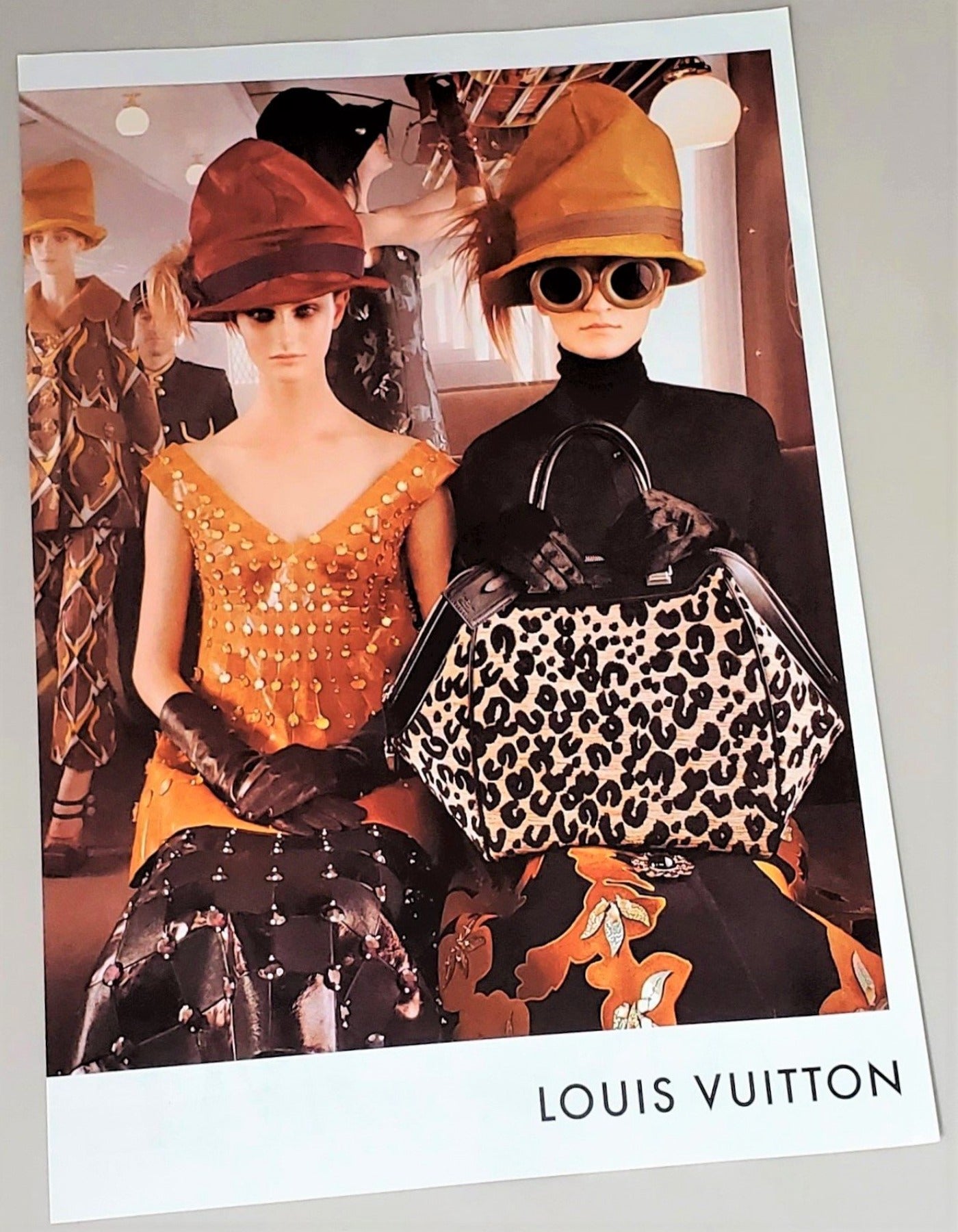 Original Louis Vuitton photograph advertisement page featured in September 2012 of Vogue magazine