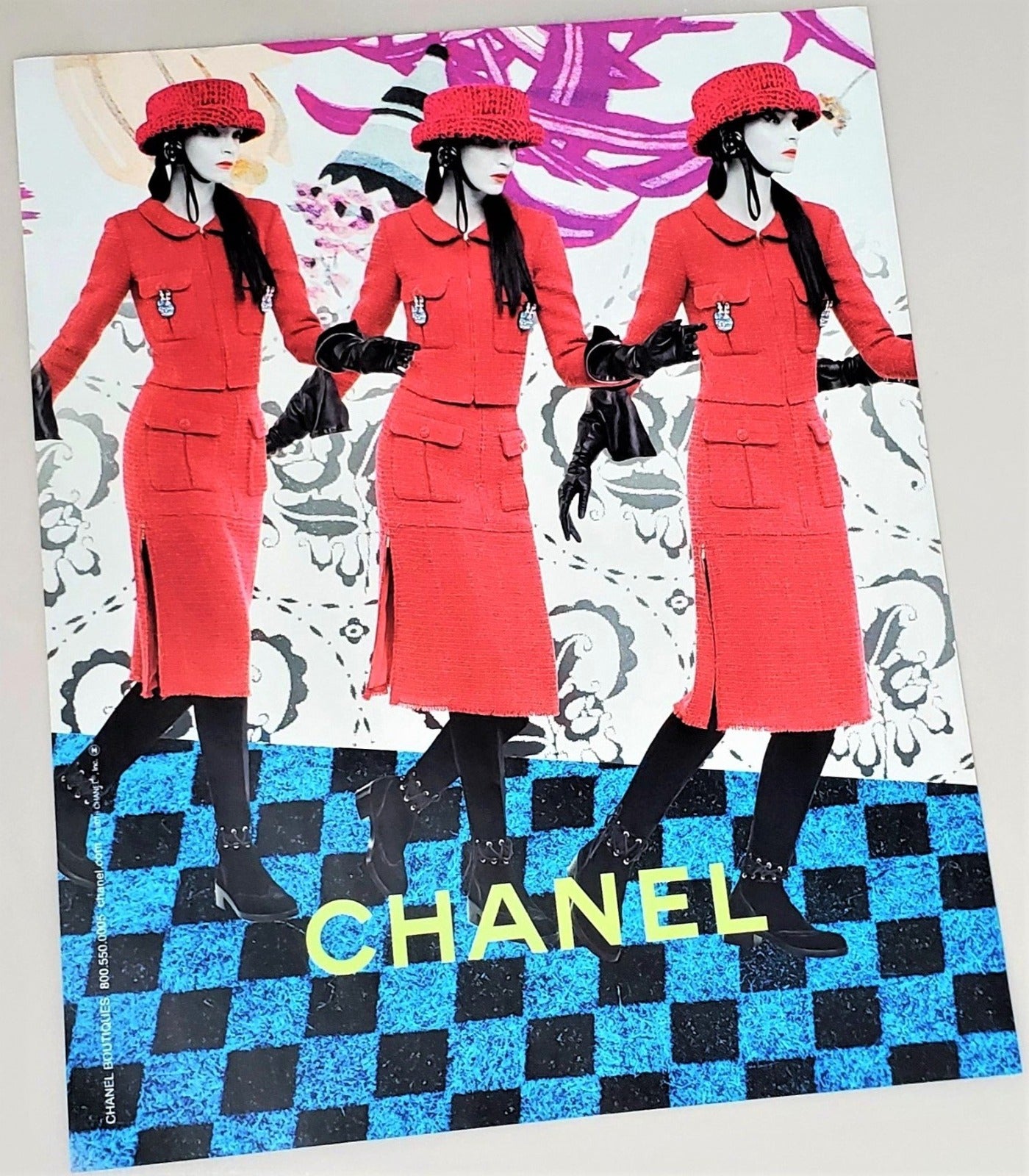 Chanel campaign photograph advertisement page featured in September 2016 fashion issue of Vogue magazine available in area51gallery