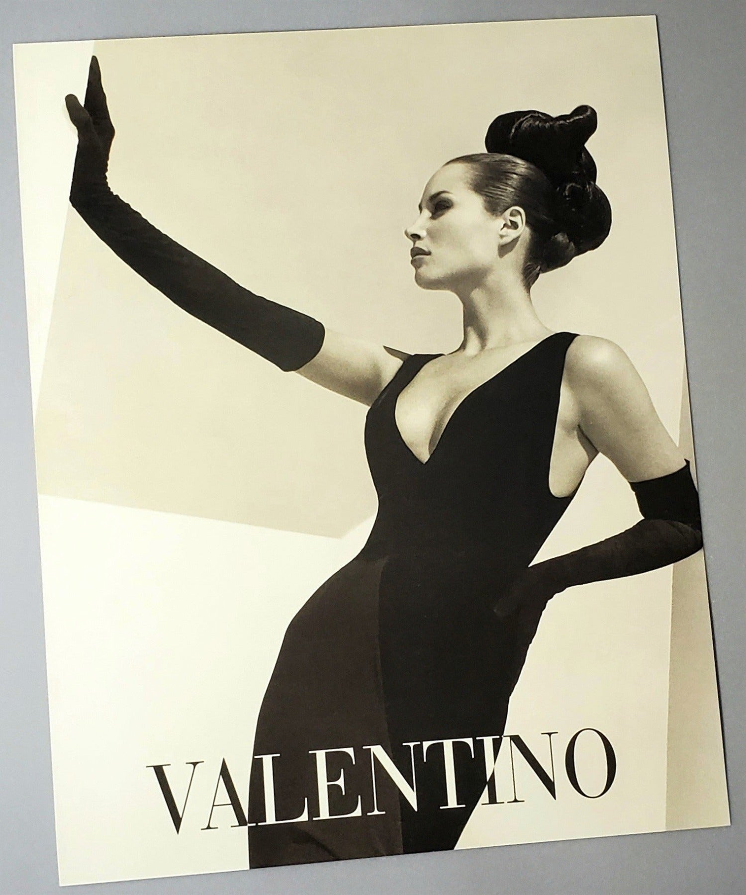 Christy Turlington In Valentino Fashion Photograph By Herb Ritts Available In AREA51GALLERY New Orleans