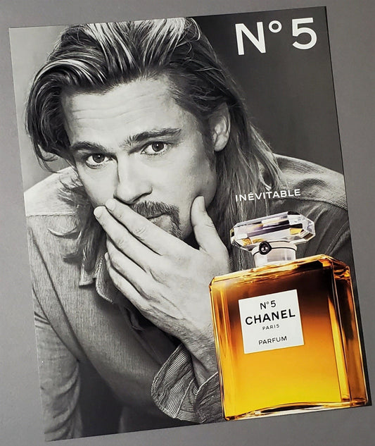 Chanel No.5 Brad Pitt Print Available In AREA51GALLERY New Orleans