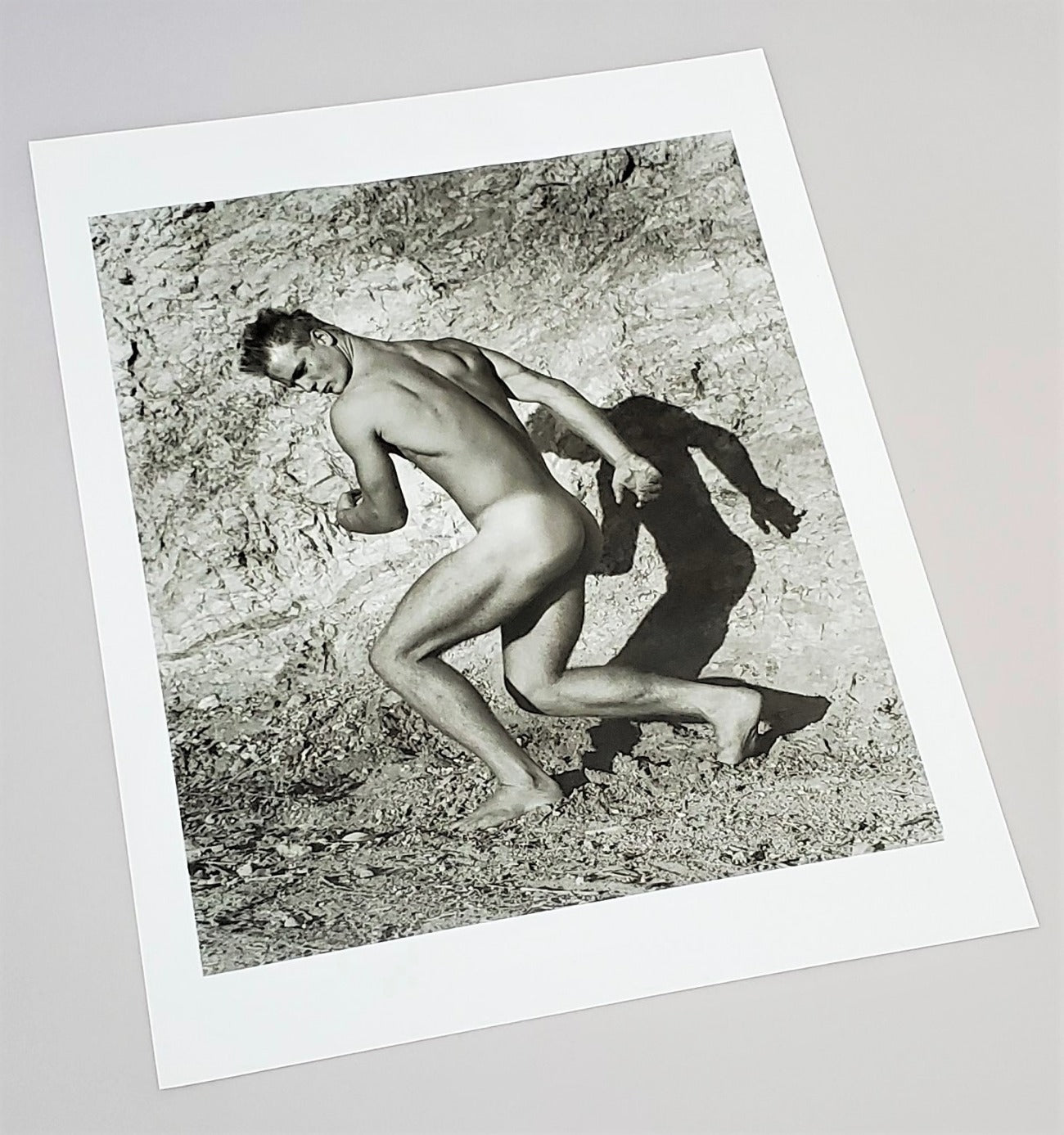 Original Herb Ritts photography page featured in 1991 Duo hardcover book