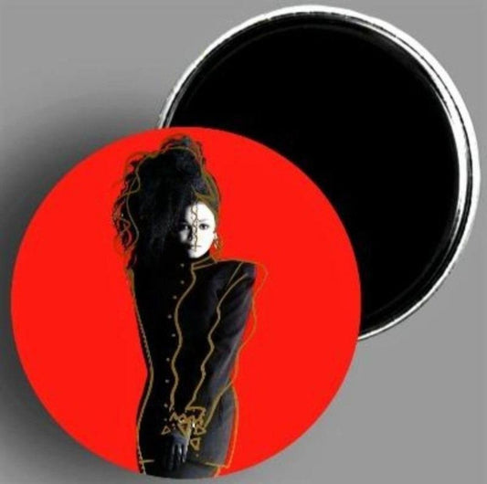 Janet Jackson Control album cover handcrafted 3.5" round magnet area51gallery