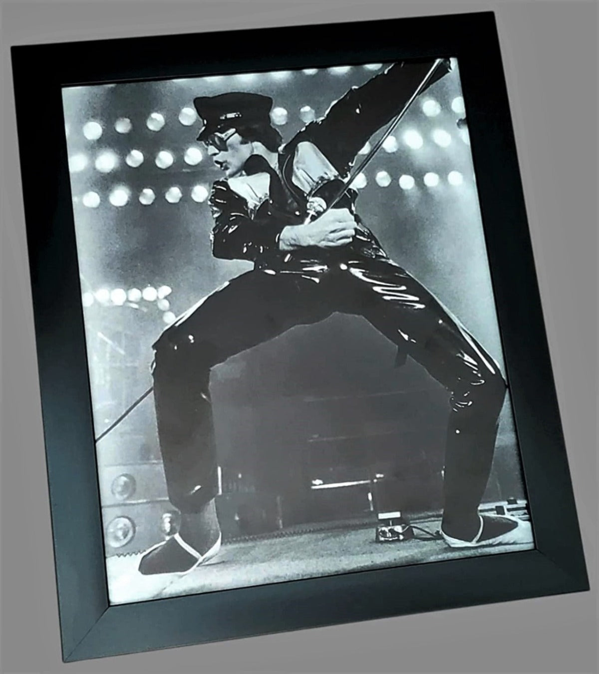 Authentic photograph of Queen's front man Freddie Mercury on stage in 1979 during his North American tour available in area51gallery