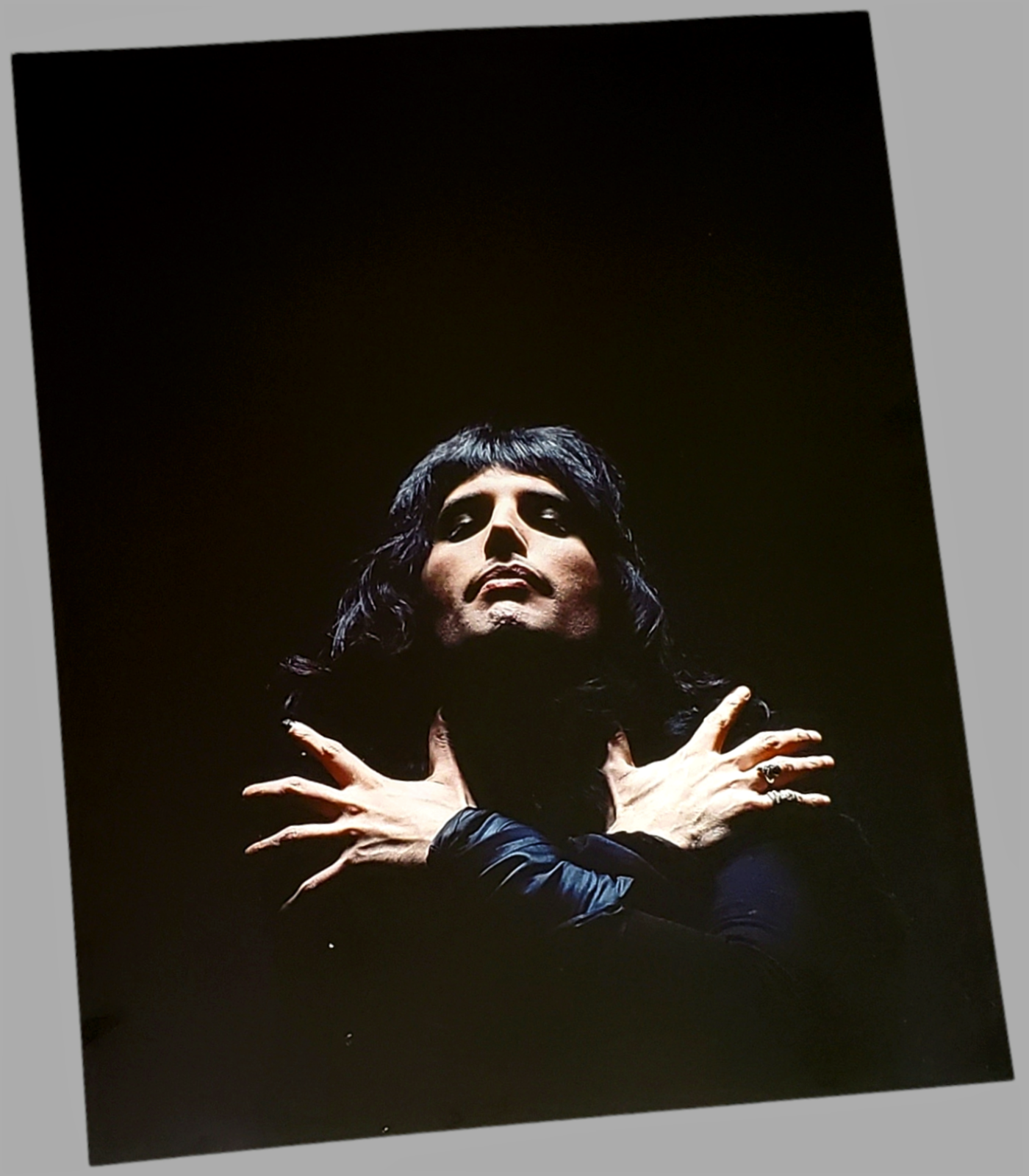 Freddie Mercury channeling Marlene Dietrich authentic photograph  featured in Freddie Mercury: The Great Pretender: A Life in Pictures 2019 hardcover book available in area51gallery