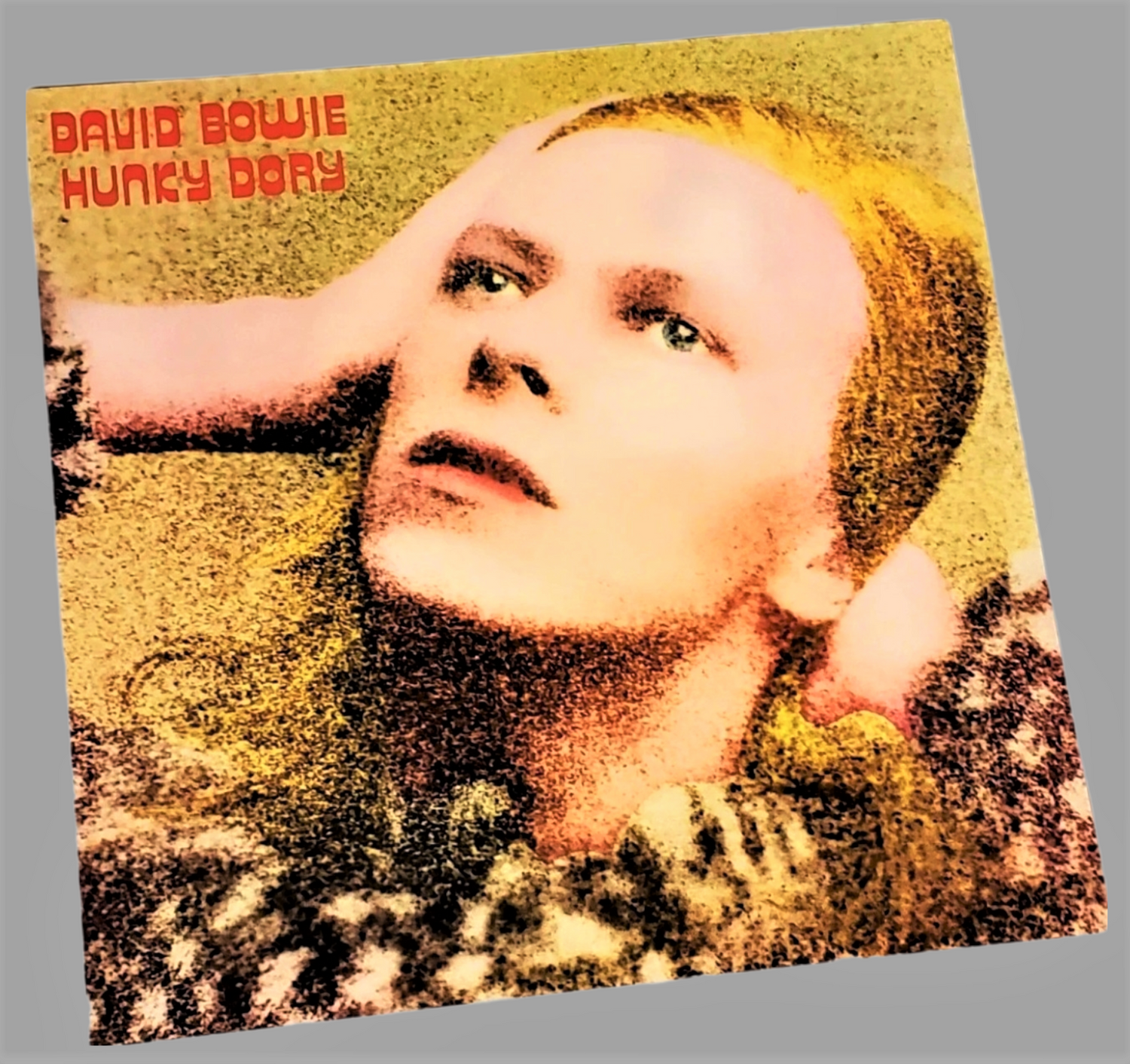 David Bowie 1970 Hunky Dory album cover art page featured in Rock Covers 2014 coffee table book available in area51gallery