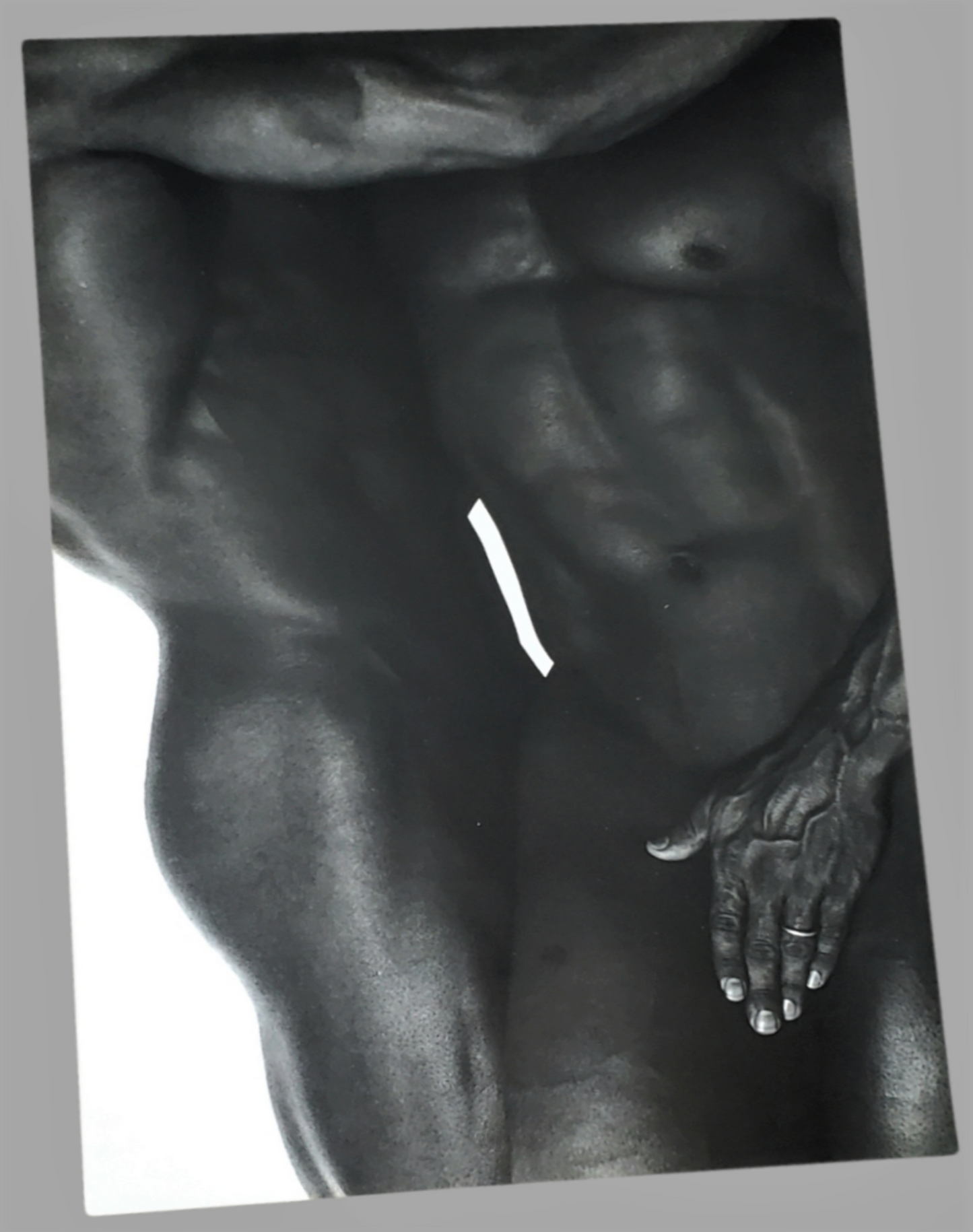Authentic Herb Ritts Black Nude Male Poster For Sale In AREA51GALLERY New Orleans