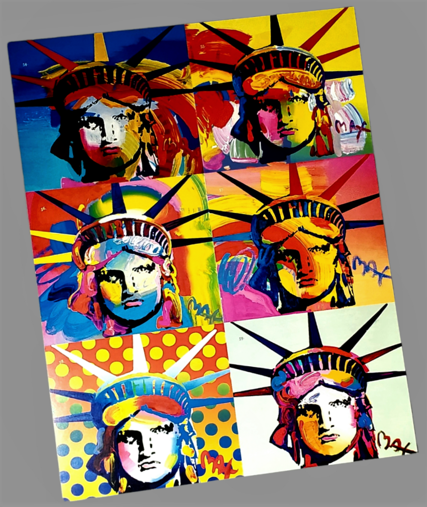 Peter Max Liberty And Justice For All Pop Art Print Available In AREA51GALLERY New Orleans