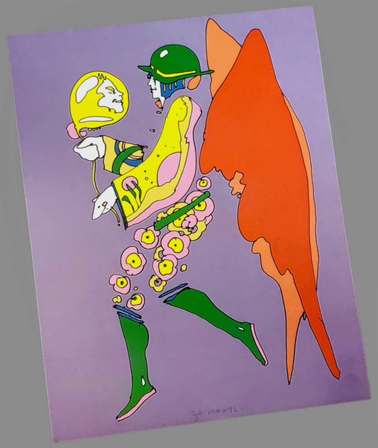 Peter Max Tip Toe Floating Art print For Sale In AREA51GALLERY New Orleans 