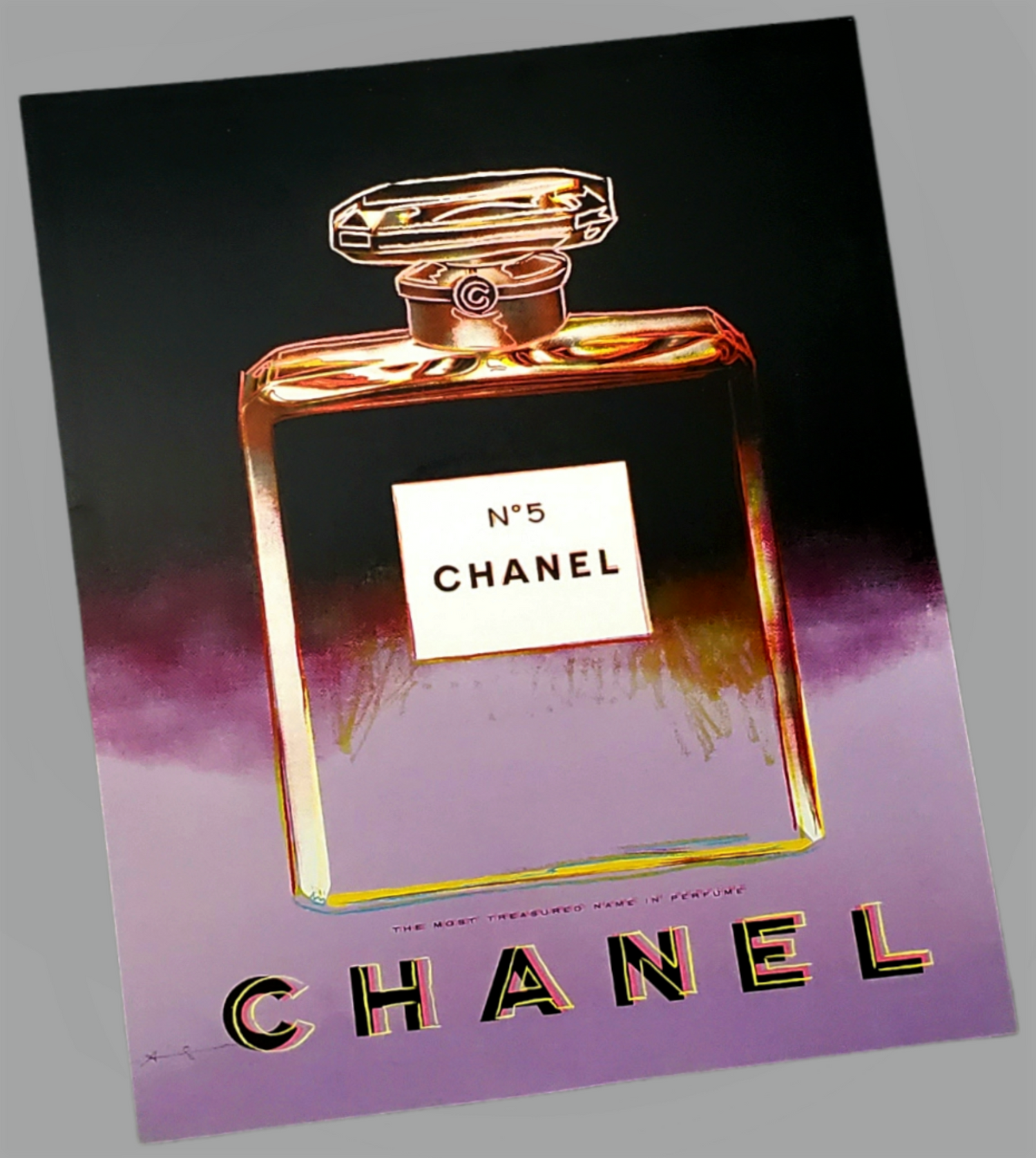 Chanel No.5 Purple Andy Warhol Art Print For Sale In AREA51GALLERY New Orleans  