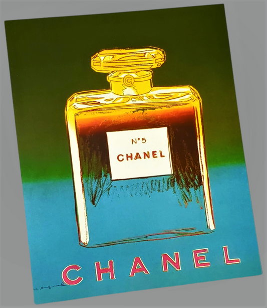 Chanel No.5 Green Andy Warhol Art Print Available In AREA51GALLERY New Orleans