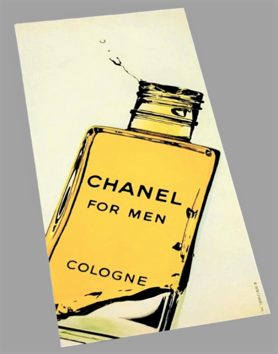 Vintage 1978 Chanel For Men Advertisement Collectable Available In AREA51GALLERY New Orleans