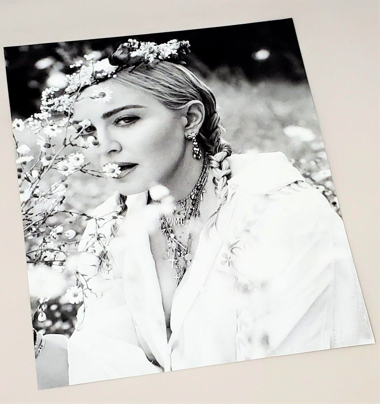 Original Madonna photograph page featured in 2018 Vogue Italia