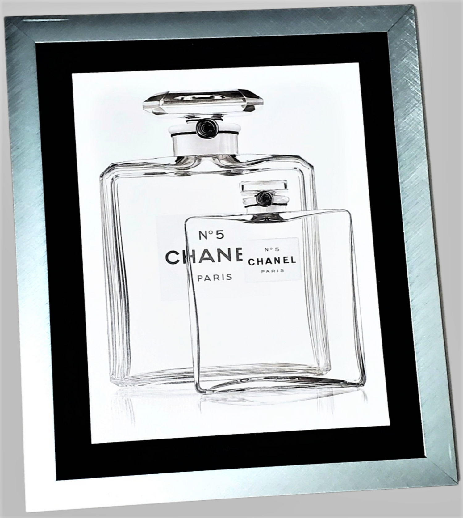 Framed Vintage Chanel No.5 Bottle Print Fashion Decor – AREA51GALLERY