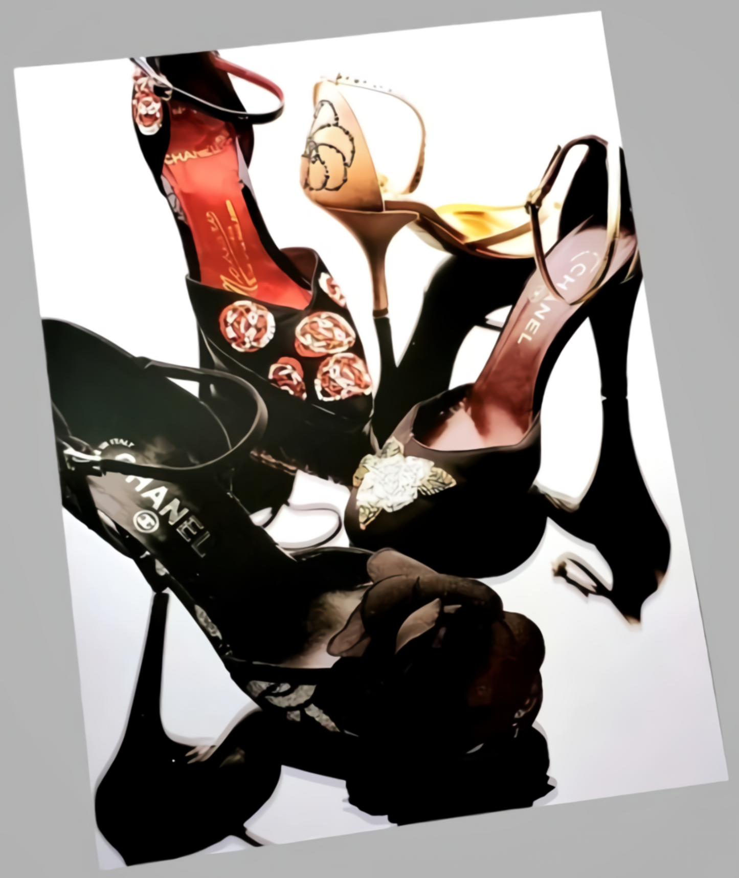 Chanel Shoe Art Poster Available In AREA51GALLERY New Orleans